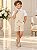 Conjunto Social Miss Cherry Leandro Colete Palha - Bege - Imagem 1