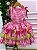 Vestido Banana Club Luxo Arraia do Chamego Pink - Imagem 5