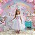 Vestido Mini Miss Temático Unicornio - Colorido - Arco iris - Imagem 1