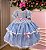Vestido Junino Mimadine Luxo Stefanny Azul Bebe - Imagem 4