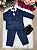 Conjunto Social Miss Cherry Jorge Terno Azul Marinho - Imagem 1