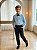 Conjunto Social Miss Cherry Henrique Azul Calça Preta - Imagem 2
