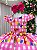 Vestido Junino Temáticos Kids Luxo Bolo Fofo Rosa - Imagem 5