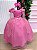 Vestido Banana Club Longo Diamante Rosa Chiclete - Imagem 2