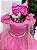 Vestido Banana Club Longo Diamante Rosa Chiclete - Imagem 6