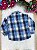 Camisa Flanelada Xadrez Junina James Azul - Imagem 4