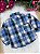 Camisa Flanelada Xadrez Junina James Azul - Imagem 3