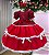 Vestido Junino Mimadine Luxo Fernanda Vermelho - Imagem 4