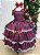 Vestido Marie Junino Luxo Xadrez Maria Clara - Imagem 1