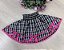 Saia Junina Adulta Xadrez Renda Pink - Imagem 1