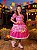 Vestido Junino Mimadine Luxo Beatriz Pink - Imagem 2