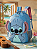 Mochila de Costa Stitch Orelhinhas Pelucia Azul - Imagem 1