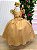 Vestido Mini Miss Longo Carol Dourado - Imagem 2