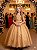 Vestido Mini Miss Longo Carol Dourado - Imagem 1