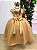 Vestido Mini Miss Longo Carol Dourado - Imagem 6