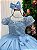 Vestido Mini Miss Longo Carol Azul Bebe - Imagem 5