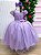 Vestido Mini Miss Longo Carol Lilas - Imagem 3