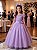 Vestido Mini Miss Longo Carol Lilas - Imagem 1