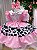 Vestido Temáticos Kids Doce Mimosa Rosa - Fazendinha - Vaquinha - Imagem 6