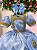 Fantasia Princesa Belli Doce Realeza Princesa Azul - Imagem 5
