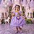 Fantasia Princesa Belli Doce Realeza Princesa Lilas - Imagem 1