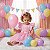 Romper/Vestido Princesa Belli Elisa Rosa Bebe - Imagem 2