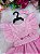 Romper/Vestido Princesa Belli Elisa Rosa Bebe - Imagem 4