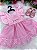 Romper/Vestido Princesa Belli Elisa Rosa Bebe - Imagem 5
