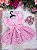 Romper/Vestido Princesa Belli Elisa Rosa Bebe - Imagem 6