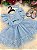 Romper/Vestido Princesa Belli Elisa Azul Bebe - Imagem 5