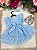 Romper/Vestido Princesa Belli Elisa Azul Bebe - Imagem 6