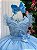 Vestido Mini Miss Longo Suzy Azul Bebe - Imagem 5