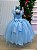 Vestido Mini Miss Longo Suzy Azul Bebe - Imagem 6