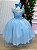 Vestido Mini Miss Longo Suzy Azul Bebe - Imagem 3