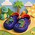Babuche StarPink Dinossauro Azul Marinho - Imagem 1