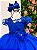 Vestido Mini Miss Longo Carol Azul Royal - Imagem 4