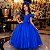 Vestido Mini Miss Longo Carol Azul Royal - Imagem 1