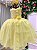 Vestido Juvenil Vila Lele Regata Flores Amarelo - Imagem 4