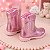 Bota/ Coturno Pitico Boiadeira Rosa Metalizado - Imagem 4