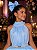 Vestido Banana Club Longo Âmbar Azul Bebe - Imagem 2