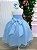Vestido Banana Club Longo Âmbar Azul Bebe - Imagem 8