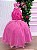 Vestido Banana Club Longo Âmbar Rosa Chiclete - Imagem 4