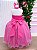Vestido Banana Club Longo Âmbar Rosa Chiclete - Imagem 8