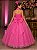 Vestido Banana Club Longo Âmbar Rosa Chiclete - Imagem 3