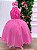Vestido Banana Club Longo Âmbar Rosa Chiclete - Imagem 5