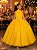 Vestido Banana Club Longo Âmbar Amarelo - Imagem 1