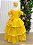 Vestido Banana Club Longo Safira Amarelo - Imagem 2