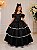 Vestido Banana Club Longo Safira Preto - Imagem 1