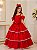 Vestido Banana Club Longo Safira Vermelho - Imagem 1