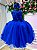 Vestido Juvenil Vila Lele Regata Flores Azul Royal - Imagem 2